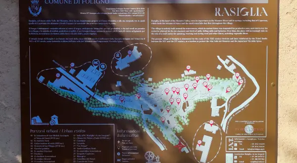 Mappa di Rasiglia, borgo tra cascate e mulini. Scopri come arrivare a Rasiglia e i suoi punti d'interesse.