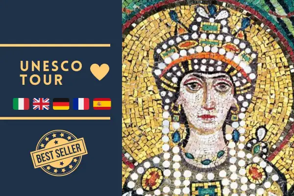Mosaico bizantino, ideale per scoprire Ravenna cosa vedere in due giorni. Tour UNESCO Best Seller.